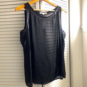 BNWT Loft black embellished tank Medium